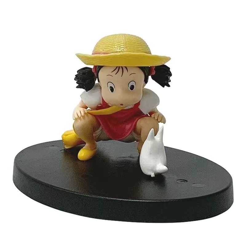 Bandai Anime Figur Mein Nachbar Totoro Mei Kawaii Puppenmodell Multicolor Tischdekoration für Kinder - Bild 2