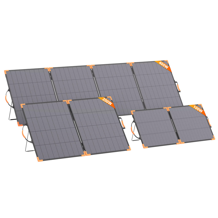 MHPOWOS Tragbares Solarpanel Faltbares Solarladegerät mit Ständer und Tragegriffen Wasserdicht für Generator - Bild 6