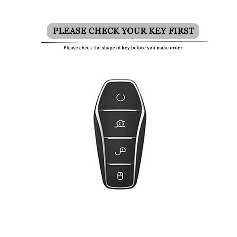 Schutzhülle aus weichem TPU für BYD Autoschlüssel passend für Seal U DM-i, Atto 3, Song Pro, Dolphin, Song Plus, Han EV, Tang, Qin PLUS MAX und Yuan - Bild 2