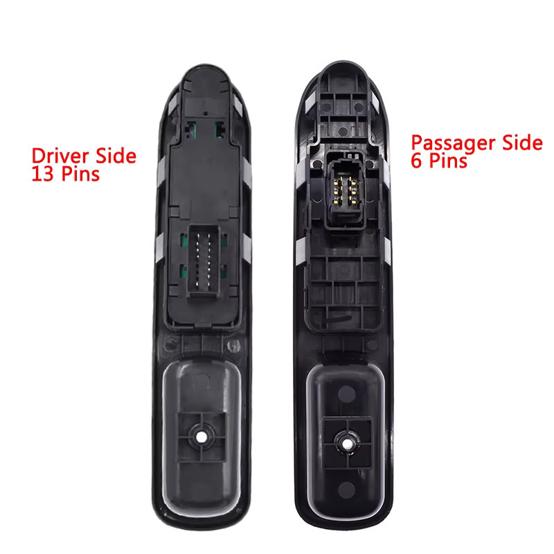 ITYAGUY Elektrischer Fensterheber-Steuerschalter Set für Peugeot 207 (2007-2015), 2 Stück für Fahrerseite und Beifahrerseite, Schwarz, Teilenummer 6554QC 6490HQ - Bild 2