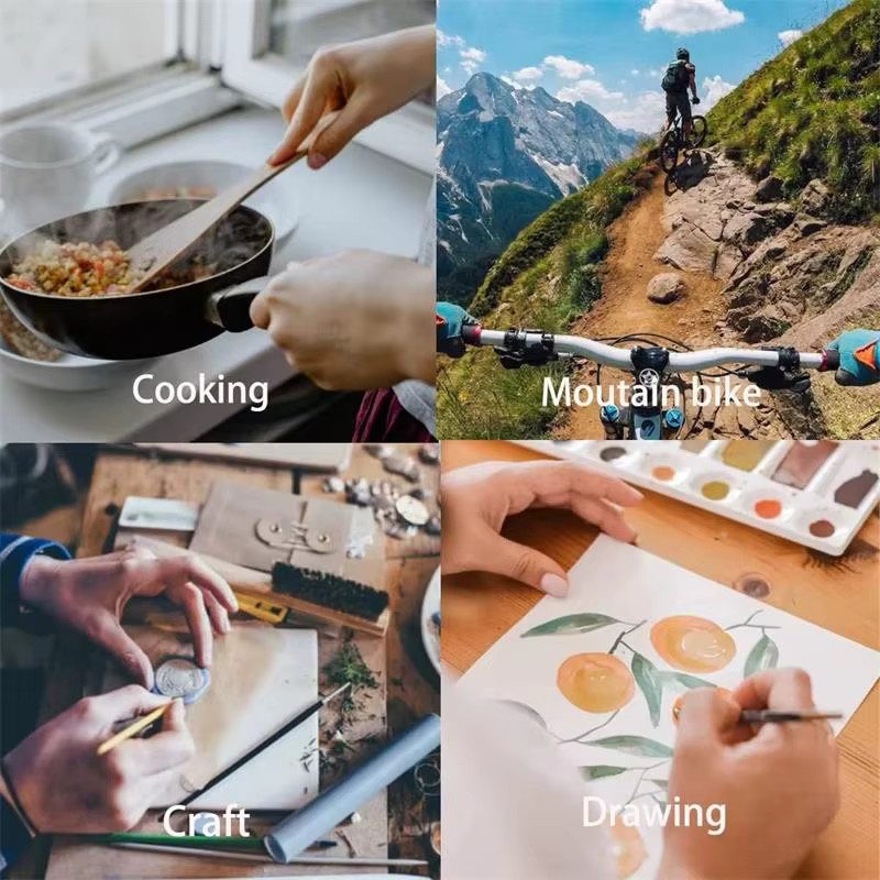 Tragbarer Hals-Telefonhalter für iPhone, Samsung und Action-Kameras wie GoPro oder DJI in Schwarz - Bild 5