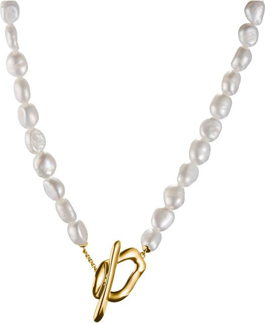 Thomas Sabo Perlenkette 925 Silber, vergoldet, Damen, 45 cm - Bild 1