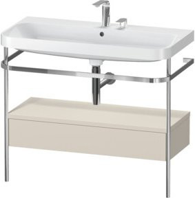 Duravit Möbelwaschtisch-Kombi Happy D.2 Plus in Weiß mit 2 Handtuchhalter und 1 Schublade, B/T: 97,5 x 49 cm - Bild 1