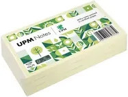 UPM Notes Haftnotizen in Gelb und Weiß, 100 Blatt pro Block, Breite: 12,5 cm, Höhe: 7,5 cm - Bild 1