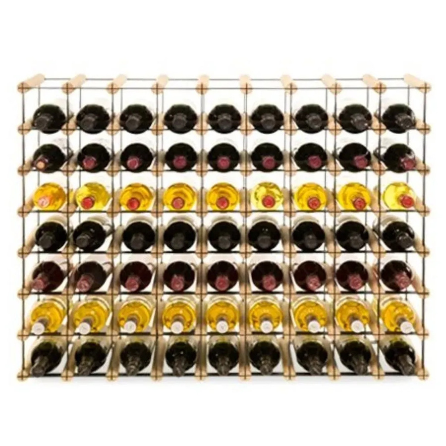 PROREGAL Modulares Weinregal Vinotega aus massivem Kiefernholz in Natur, H x B x T: 72,5 x 92,5 x 24,5 cm - Bild 2