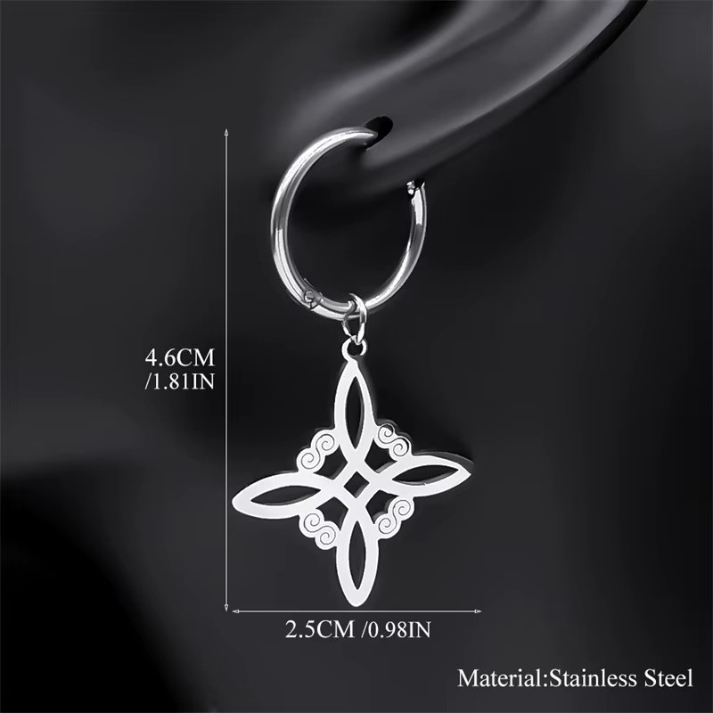 konminry Schmuck-Set Edelstahl, keltischer Hexenknoten, Damen - Bild 2