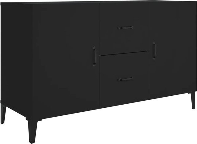 vidaXL Sideboard Schwarz aus Holzwerkstoff B/T/H: 100 x 36 x 60 cm - Bild 1