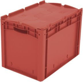 Bito Eurostapelbehälter XL mit Deckel XLD64421, Farbe: Rot, B/T/H: 60 x 40 x 43,8 cm - Bild 1