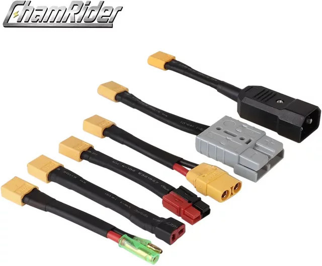 Dullet Batterie-Schnittstellenadapter für Elektrofahrräder mit XT60, T Port, Anderson 2, XT90 und Anderson 1-poligem Anschluss - Bild 1