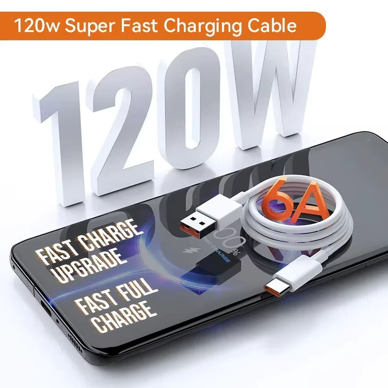 Xiaomi USB Typ C Daten- und Ladekabel 120W 6A mit CPD3.0 Schnellladefunktion in Weiß - Bild 4