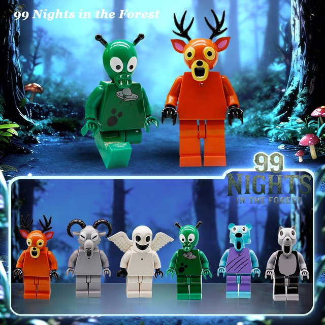 Bandai 99 Nächte im Wald Hirsch-Bausteinset, Tiere, Kunststoff, Bunt / Mehrfarbig - Bild 1