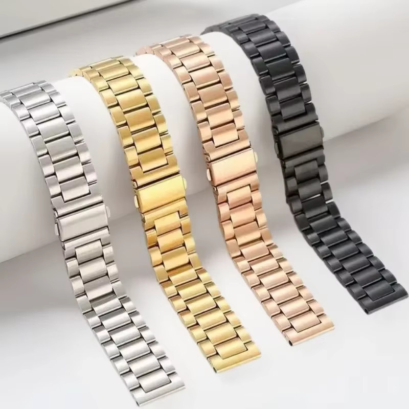 Uhrenarmband Edelstahl, Schwarz, Unisex - Bild 3