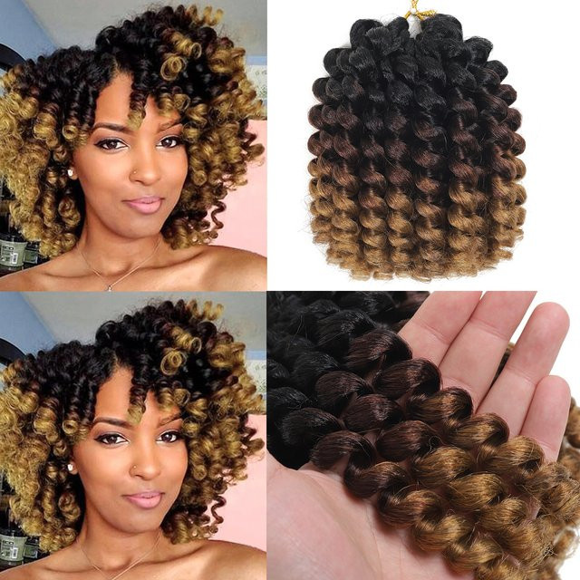 Wand Curl Crochet Twist Braids Haarverlängerung, 16 Stränge - Bild 1