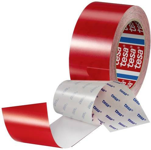 tesa ANTI-SCRATCH Bodenmarkierungsband Rot, Länge: 20 m, Breite: 50 mm - Bild 1