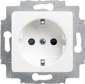 ABB Geräteeinsatz Steckdose IP20 Weiß Reinweiß RAL 9010 - Bild 1