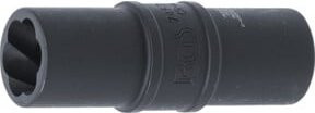 BGS Kraft-Spezial-Schraubenausdreh-Wendeeinsatz 17 mm mit 1/2 Zoll Aufnahme in Schwarz - Bild 1