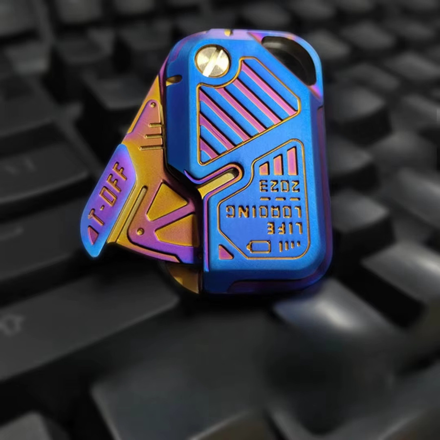 Runwhale Magnetische Push-Karte, mechanischer Schieber, Metall, Antistress-Spielzeug - Bild 2