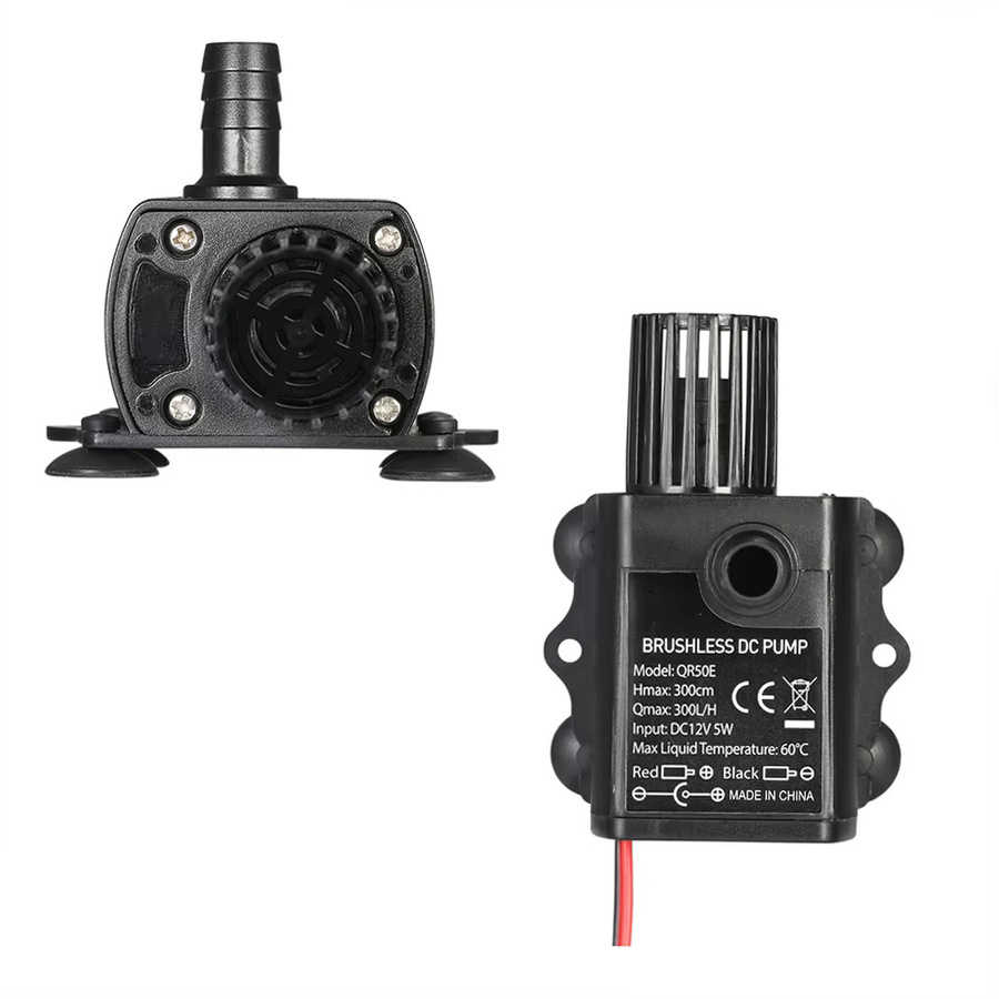 Decdeal bürstenlose Tauchpumpe USB DC5V wasserdicht in Schwarz mit Durchflusseinstellung und 300 l/h Förderleistung - Bild 5