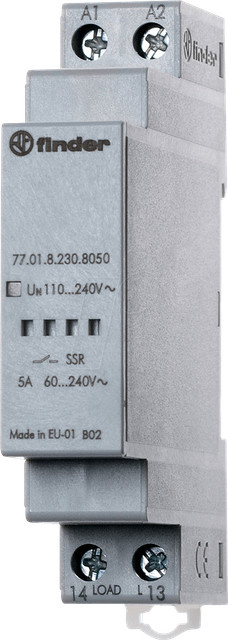 Finder Elektronisches Relais SSR Serie 77 77.01.8.230.8050 5 A Grau - Bild 1