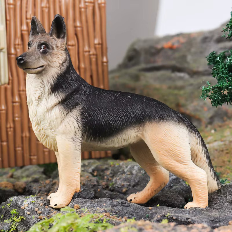 Oenux Hundetiere Modell Husky Deutscher Schäferhund Rottweiler Saint Bernard, Actionfigur, Kunststoff - Bild 2