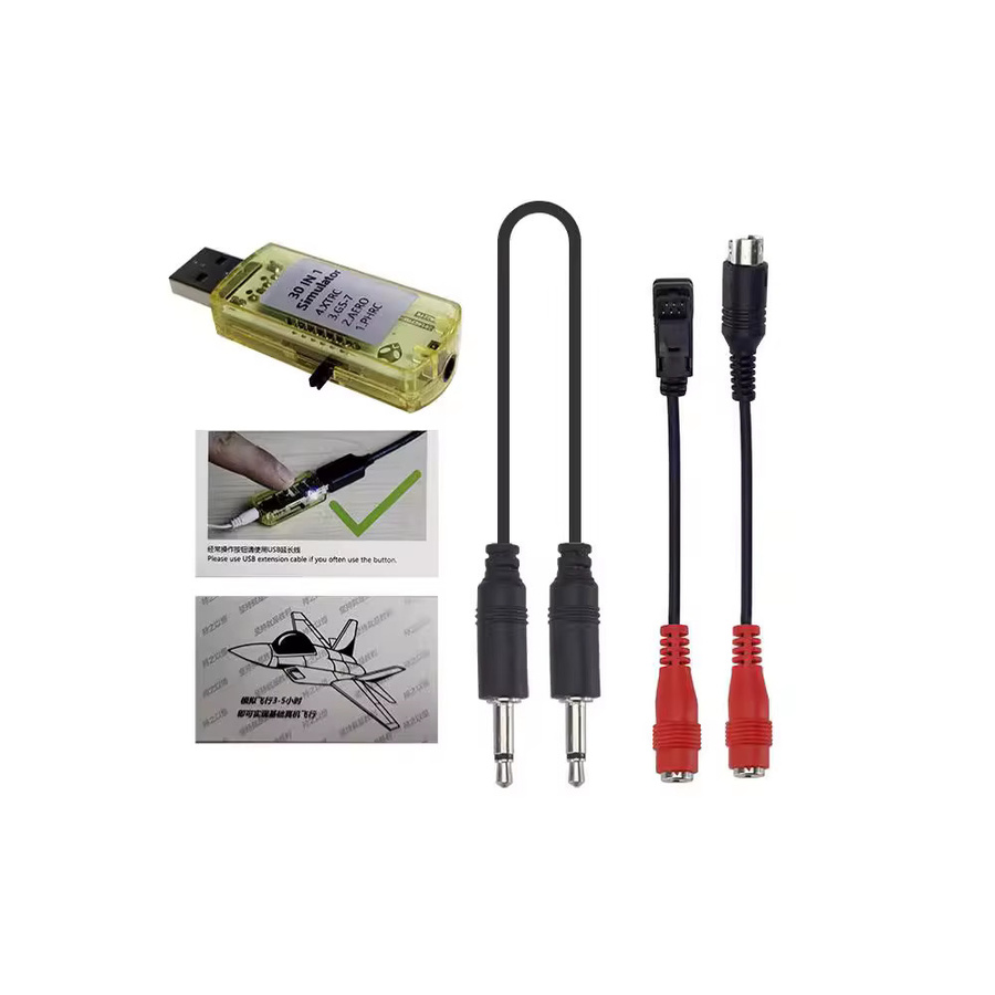 DUTRIEUX 30-in-1 RC USB Flugsimulator für Phoenix 5.0, Aerofly XTR und FPV Racing Quadcopter mit Kabelanschluss - Bild 2