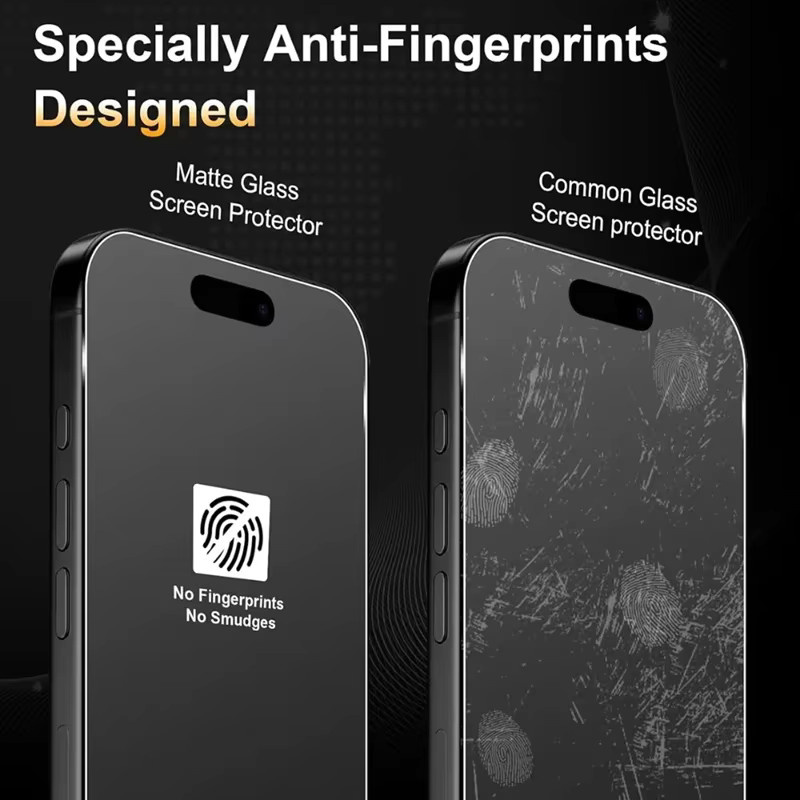 Arvin 4er-Set Mattes Gehärtetes Glas als Displayschutzfolie für iPhone 11 bis iPhone 17 Pro Max, Transparent - Bild 2