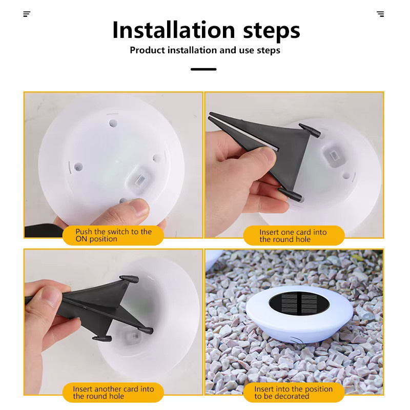 XMSJ Solar LED Gartenleuchte Set in Weiß für Außenbereich und Gartenwege - Bild 5