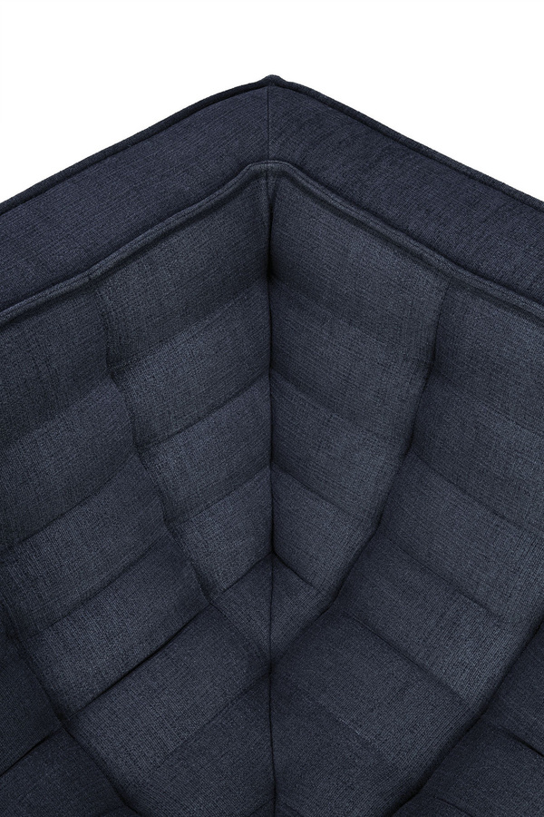 Ethnicraft N701 Modulsofa 90 Eck Quadratisch in Anthrazit mit Stoffbezug - Bild 2