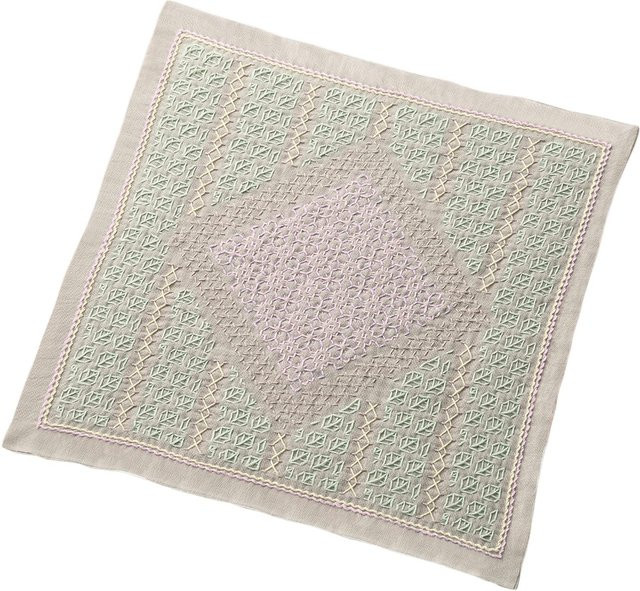 Olympus Sashiko Geschirrtuch Set Sakura La bouquetiere SK-433 - Bild 1