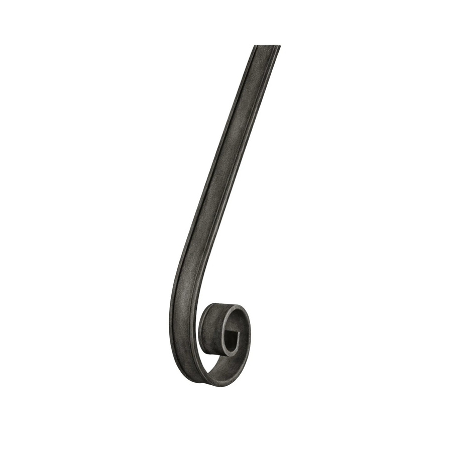 FeNau Handlaufanfänger gerollt aus Edelstahl in Grau, Durchmesser: 20 mm, Länge: 200 mm, passend zu 114-A-6 - Bild 2