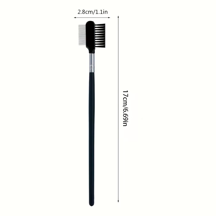Mojeisi Wimpernbürste aus Edelstahl, Schwarz, Unisex - Bild 3