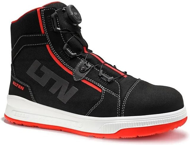 Elten Sicherheitsstiefel ISAAK XXST BOA S2 ESD in Schwarz-Rot, Größe 45 - Bild 1