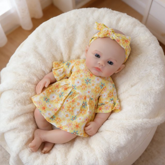 NPK Reborn Baby Meadow, Vollsilikon-Puppe, 12-Zoll, Silikon-Version - Bild 1