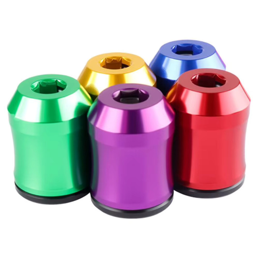 VIBRATITE Magnetische Schraubenringe aus Aluminiumlegierung mit 6,35 mm Schaft für Schraubendreher-Bits, 1/5 Stück - Bild 4