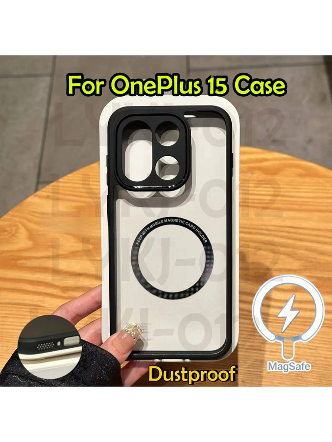 Magnetische matte transparente Acryl-Hülle für OnePlus mit MagSafe und stoßfestem Schutz - Bild 3
