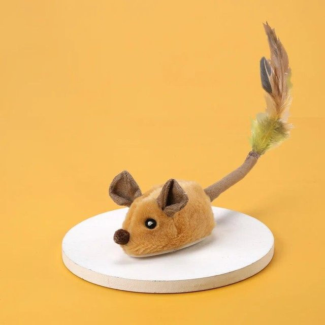 TianJinGeErLiShangMaoYouXianGongSi Intelligente laufende Maus, Katzenspielzeug, gelb - Bild 1