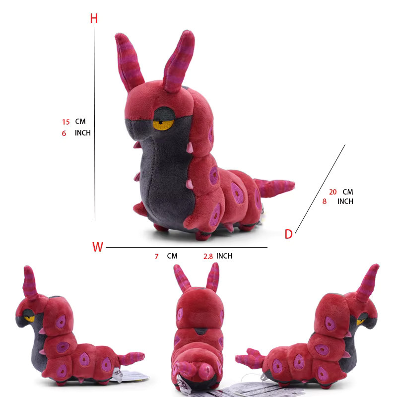 DUODUOBAO Pokémon Scolipede Butterfree Weedle Plüschtiere, gefüllte Sammelpuppe - Bild 2