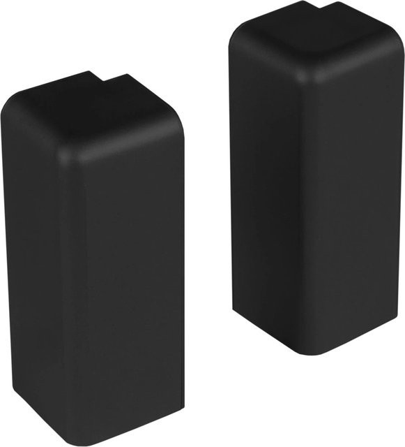 Kosche Außenecken für Sockelleisten in Schwarz, Breite: 1,6 cm, Höhe: 5,8 cm - Bild 1