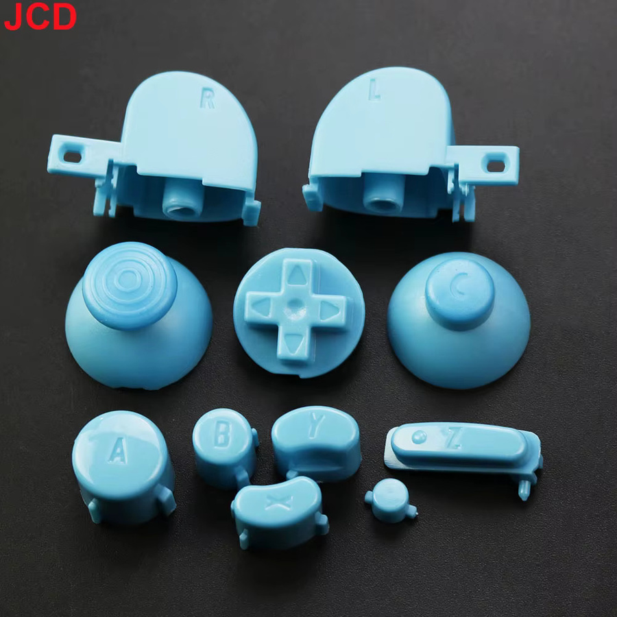 Jcd Kompletter Satz Tastenkappen mit 3D Thumbs Ticks für GameCube Controller inklusive D-Pad und Power-Taste - Bild 2