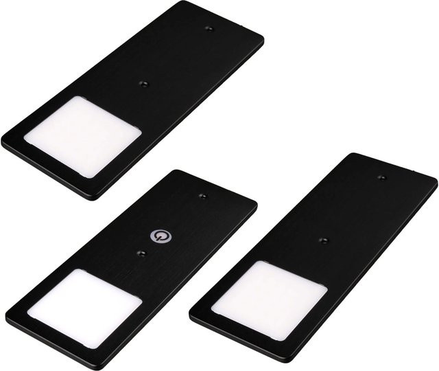 Kalb LED Unterbauleuchten TooFlat 3er Set Schwarz Warmweiß dimmbar mit Touchfunktion - Bild 2
