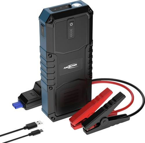Ansmann Jump Starter 16.0 Schnellstartsystem in Schwarz mit USB-A und USB-C Anschlüssen - Bild 1