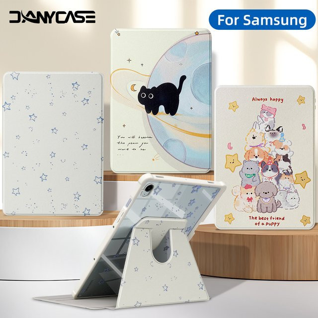 DANYCASE Schutzhülle mit Smart Sleep Wake Funktion für Samsung Galaxy Tab S10 FE, S9 FE, S9 Plus, S10 Plus und Tab A11 Plus in Multicolour - Bild 1
