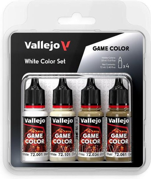 Vallejo Farb-Set, Weiß, 4 x 18 ml - Bild 1