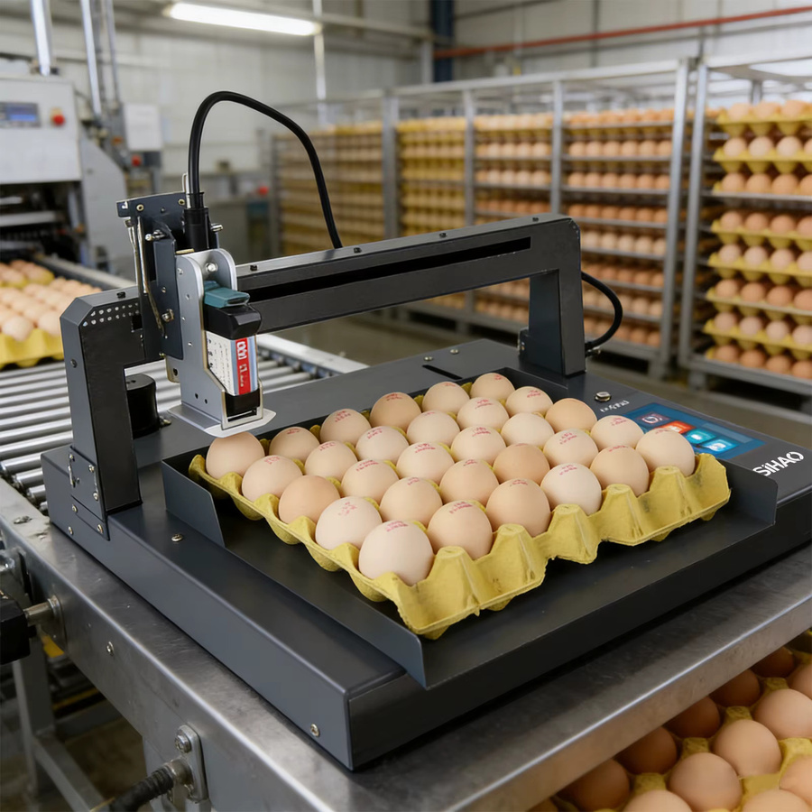 SIHAO Automatischer Eier-Tintenstrahldrucker für Etiketten, Datumsstempel, Logos und Barcodes zur Codierung und Markierung auf Eierschalen - Bild 5
