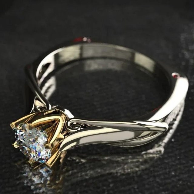 Ring 925 Silber, Diamant, Weiß, Damen - Bild 1