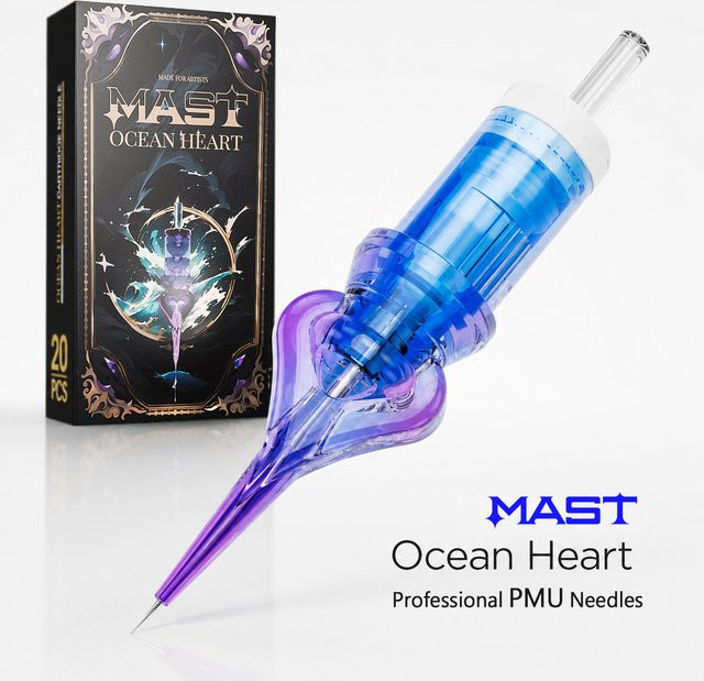 Mast Ocean Heart PMU Tattoo Nadelmodule, 1RL, Round Liner - Bild 1