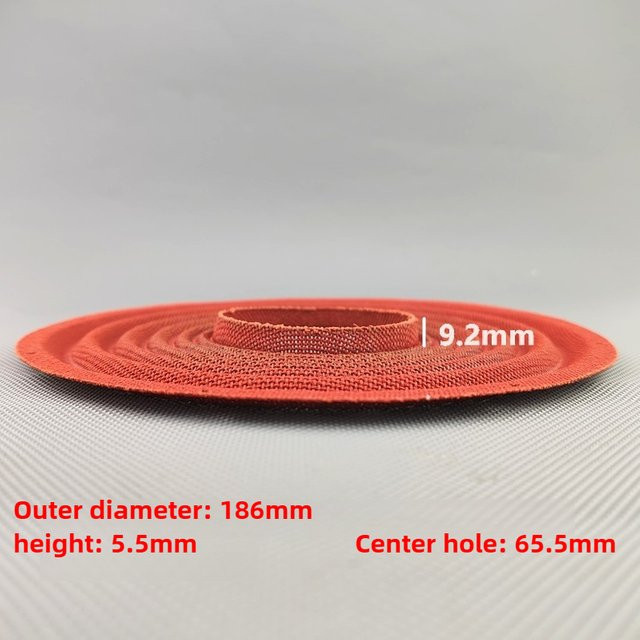 2 Stück Woofer Bass Lautsprecher Reparatur Spinne mit elastischer Welle, Außendurchmesser: 186 mm, Mittelloch: 65,5 mm, Höhe: 5,5 mm - Bild 1