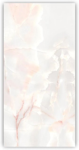Walllux Duschrückwand Marmor Rose in Steinoptik aus Alu-Verbund, B/H: 125 x 255 cm, Dicke: 3 mm - Bild 1