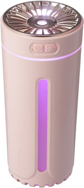 Tragbarer Phantombecher-Luftbefeuchter von YJSTY mit Aromatherapie-Funktion und Nachtlicht in Rosa - Bild 1