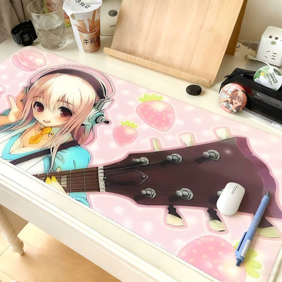 S-SUPER SONICO Mauspad mit Landschaftsdesign, große Schreibtischunterlage für Laptop und Tastatur, Multicolour - Bild 2